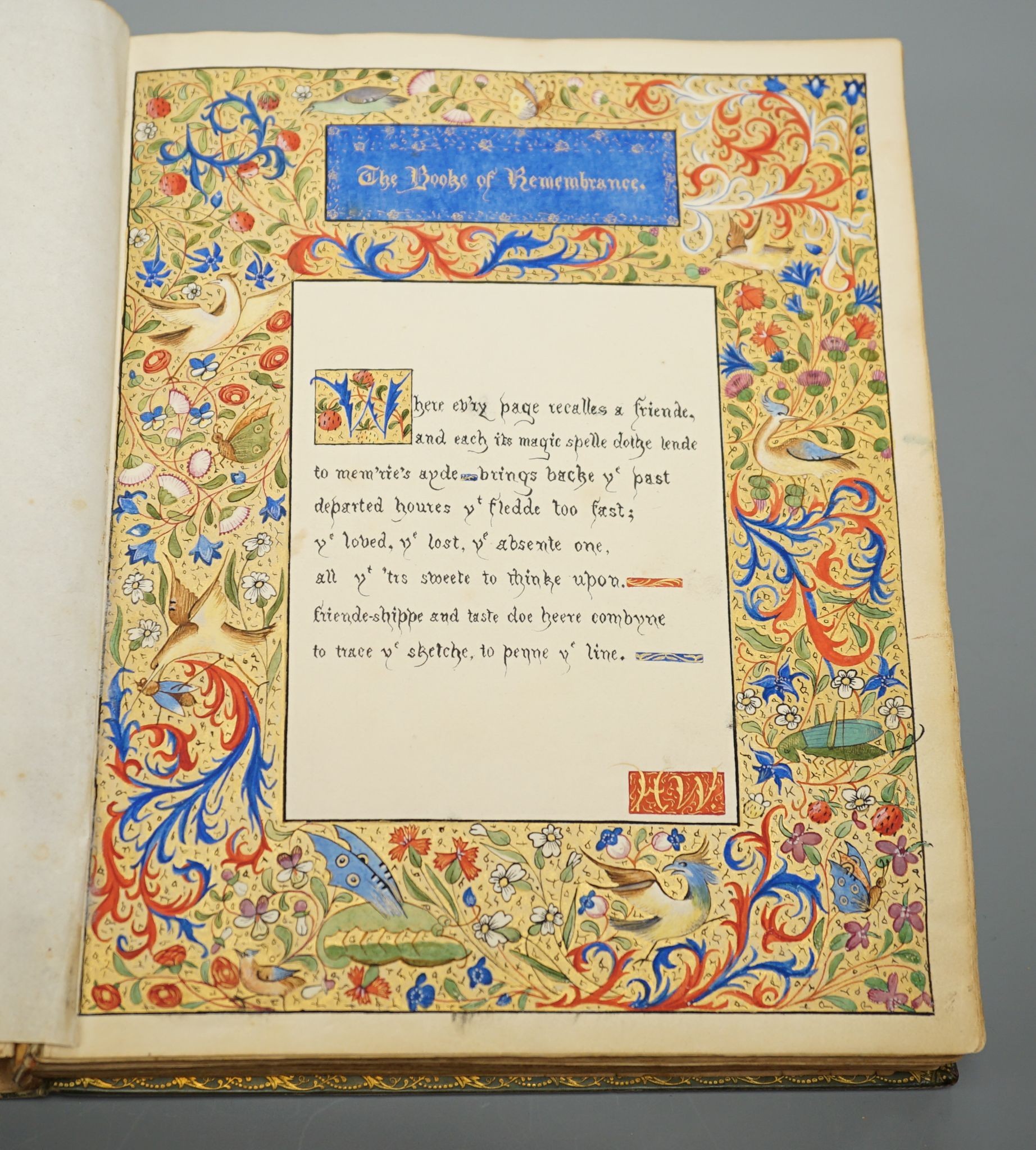 Mary Ann Vogan - an early 19th century album of 60 watercolours, pencil and ink drawings and engravings, including portraits, botanical specimens, land and seascapes, including 3 by R.C. Vogan, the front fly leaf inscrib